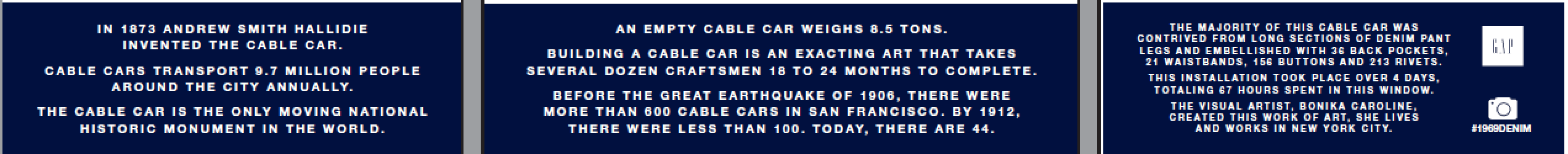 GAP Cable Car, SF